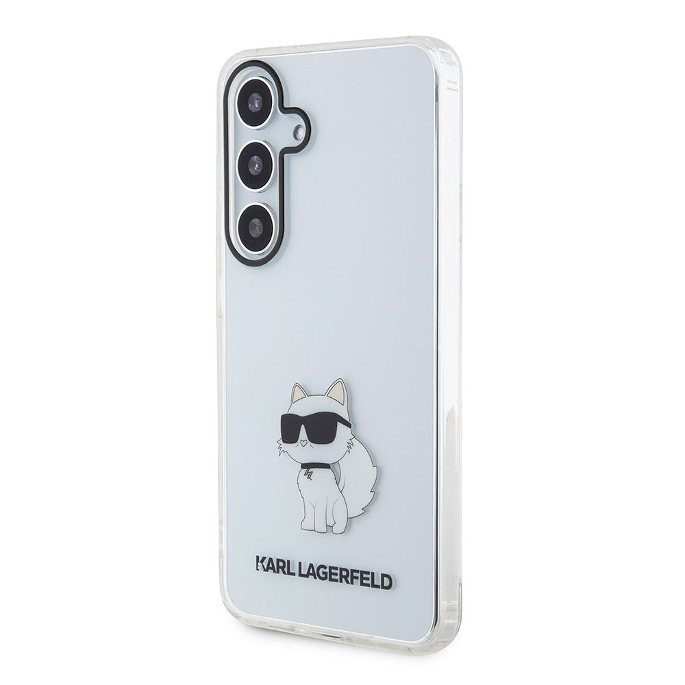 Калъф за Samsung Galaxy S24 S921, Karl Lagerfeld, IML Luxury Choupette, Прозрачен