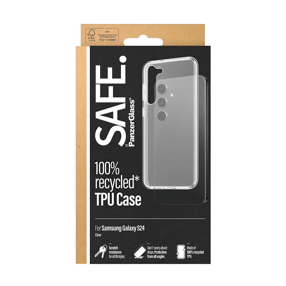 Калъф за Samsung Galaxy S24 S921, PanzerGlass, Safe., Прозрачен