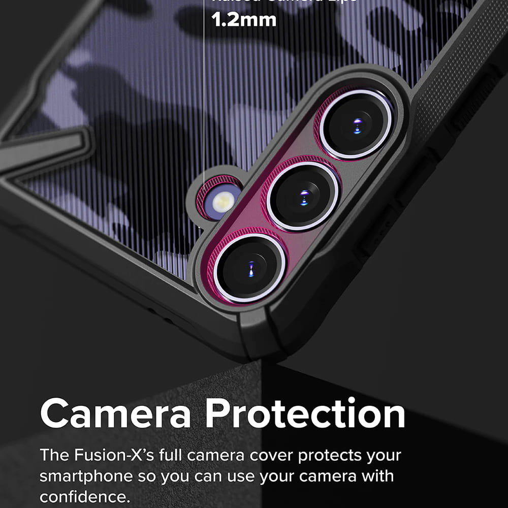 Case for Samsung Galaxy S24 S921, Ringke, Fusion X, Black