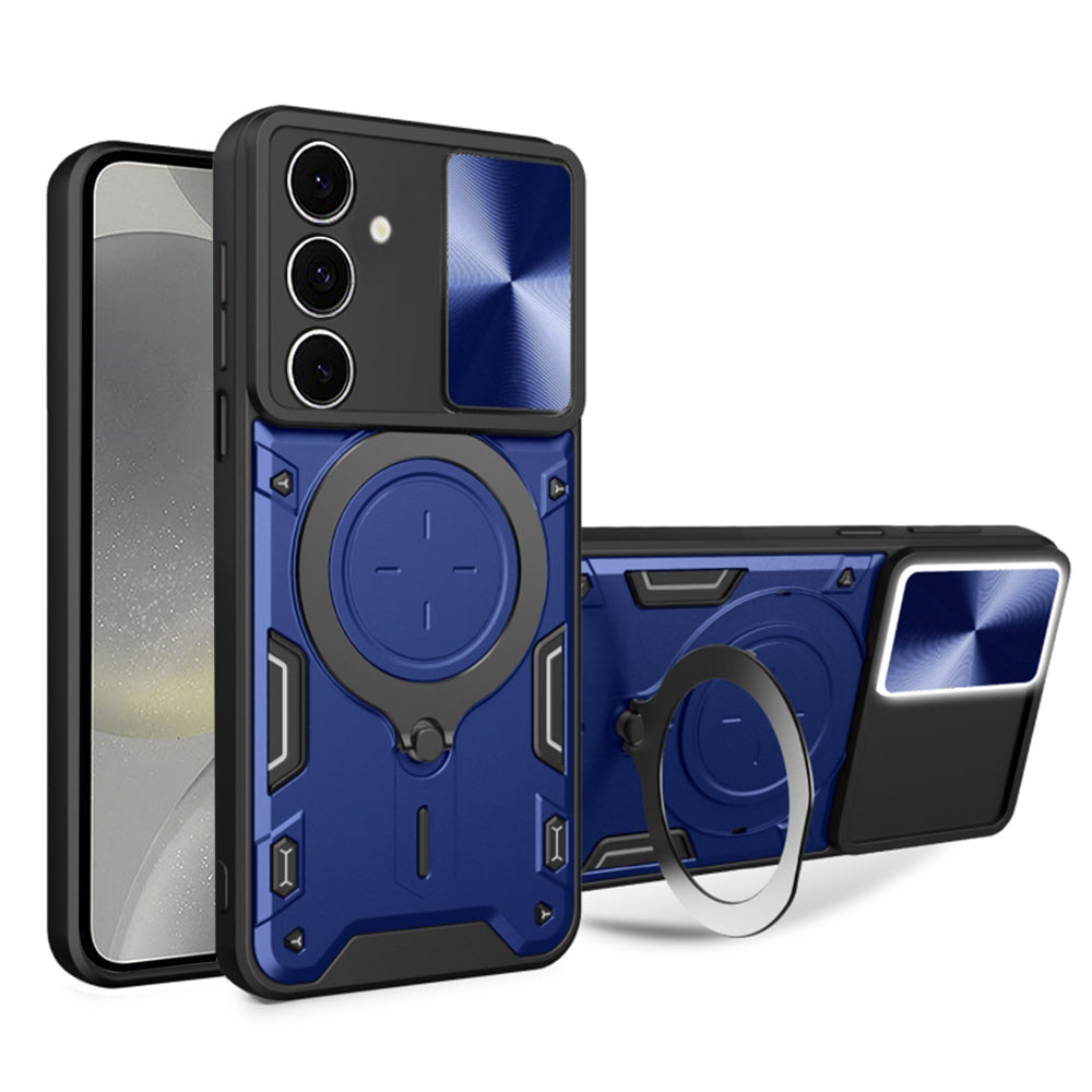 Калъф за Samsung Galaxy S24 S921, Techsuit, CamGuard Pro, Син