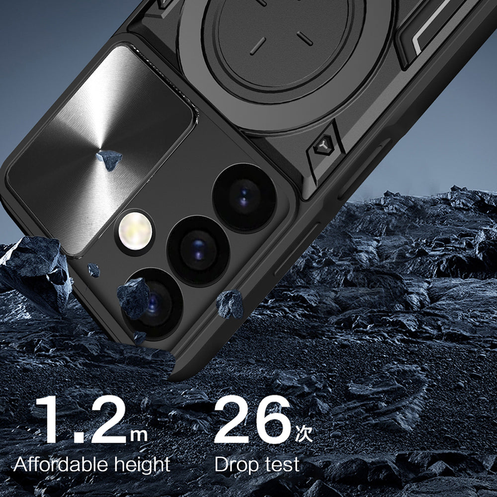 Калъф за Samsung Galaxy S24 S921, Techsuit, CamGuard Pro, Син
