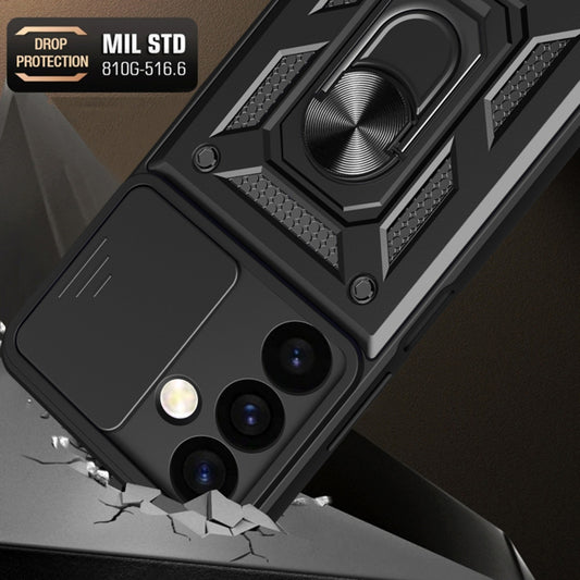 Case for Samsung Galaxy S24 S921, Techsuit, CamShield, Black