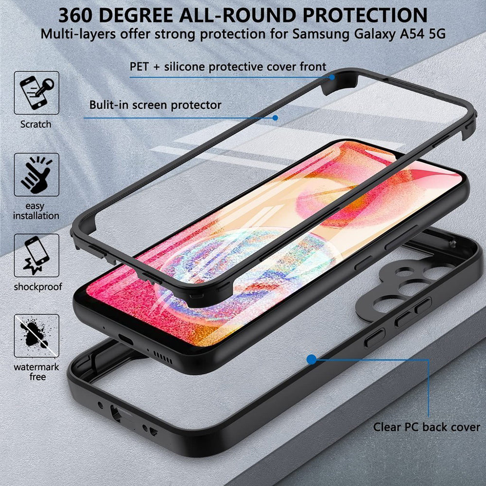Калъф за Samsung Galaxy S24 S921, Techsuit, ColorVerse 360, Черен