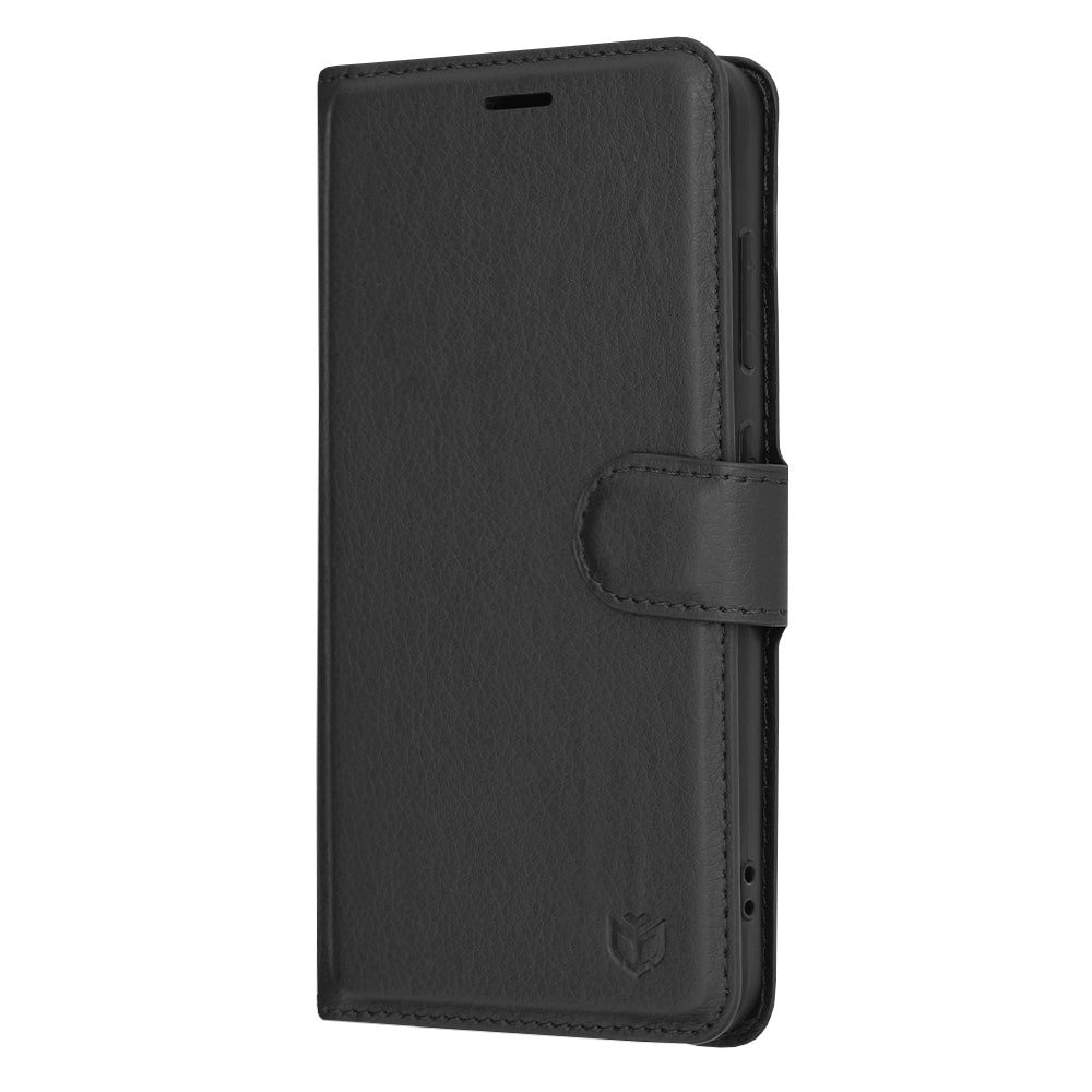 Калъф за Samsung Galaxy S24 S921, Techsuit, Leather Folio, Черен