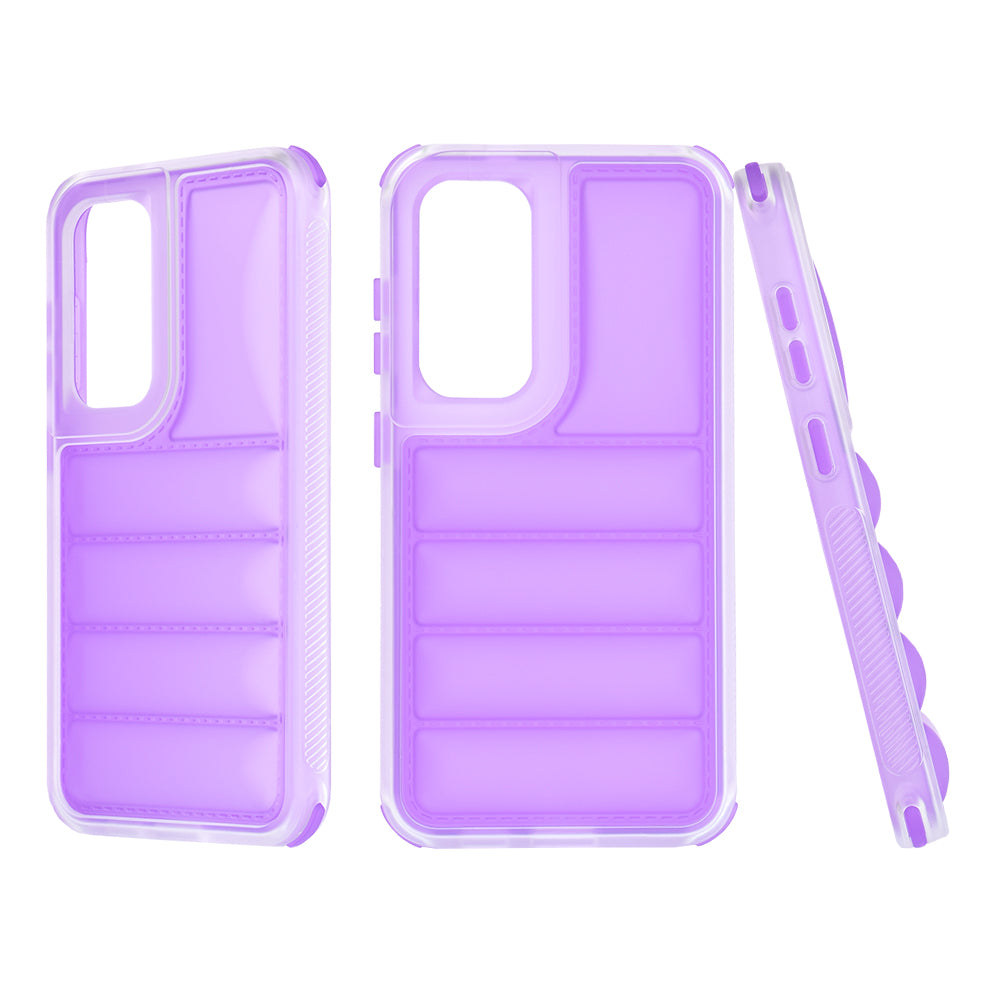 Калъф за Samsung Galaxy S24 S921, Techsuit, Wave Shield, Лилав