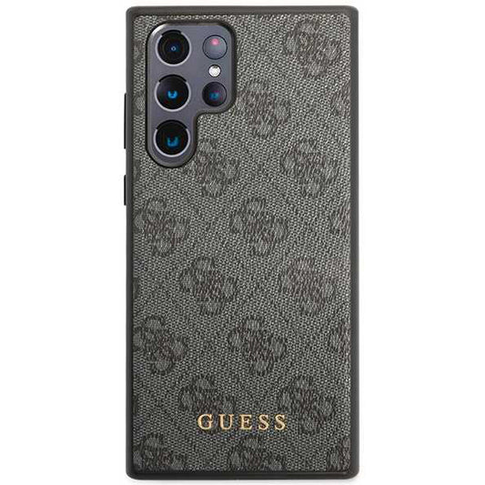 Калъф за Samsung Galaxy S24 Ultra S928, Guess, 4G Metal Gold Logo, Черен