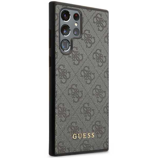 Калъф за Samsung Galaxy S24 Ultra S928, Guess, 4G Metal Gold Logo, Черен