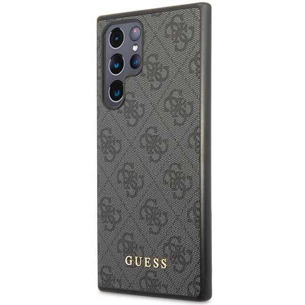 Калъф за Samsung Galaxy S24 Ultra S928, Guess, 4G Metal Gold Logo, Черен