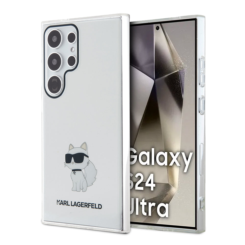 Калъф за Samsung Galaxy S24 Ultra S928, Karl Lagerfeld, IML Luxury Choupette, Прозрачен