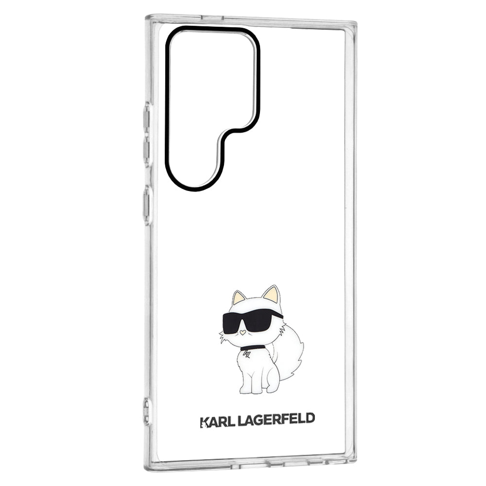 Калъф за Samsung Galaxy S24 Ultra S928, Karl Lagerfeld, IML Luxury Choupette, Прозрачен