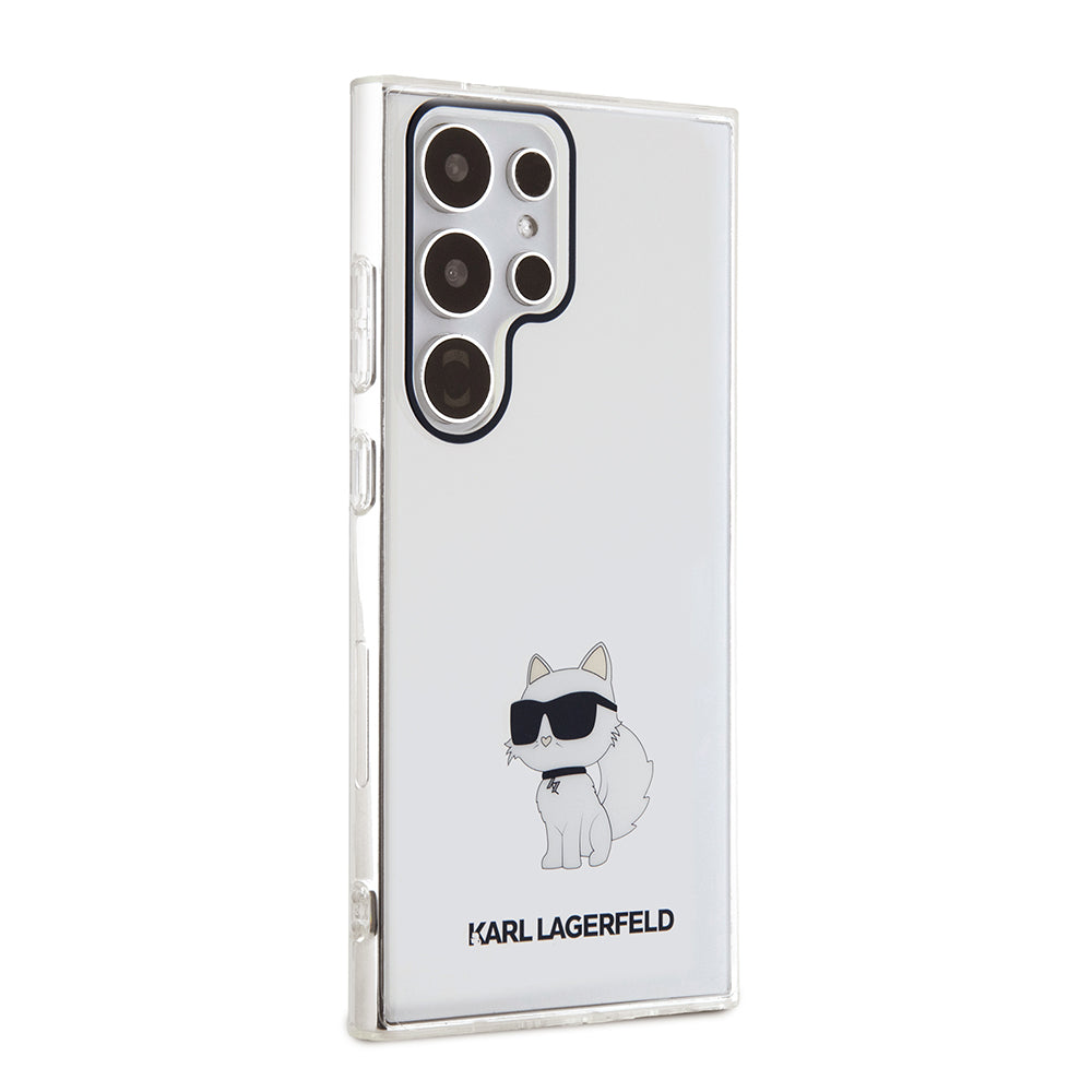 Калъф за Samsung Galaxy S24 Ultra S928, Karl Lagerfeld, IML Luxury Choupette, Прозрачен