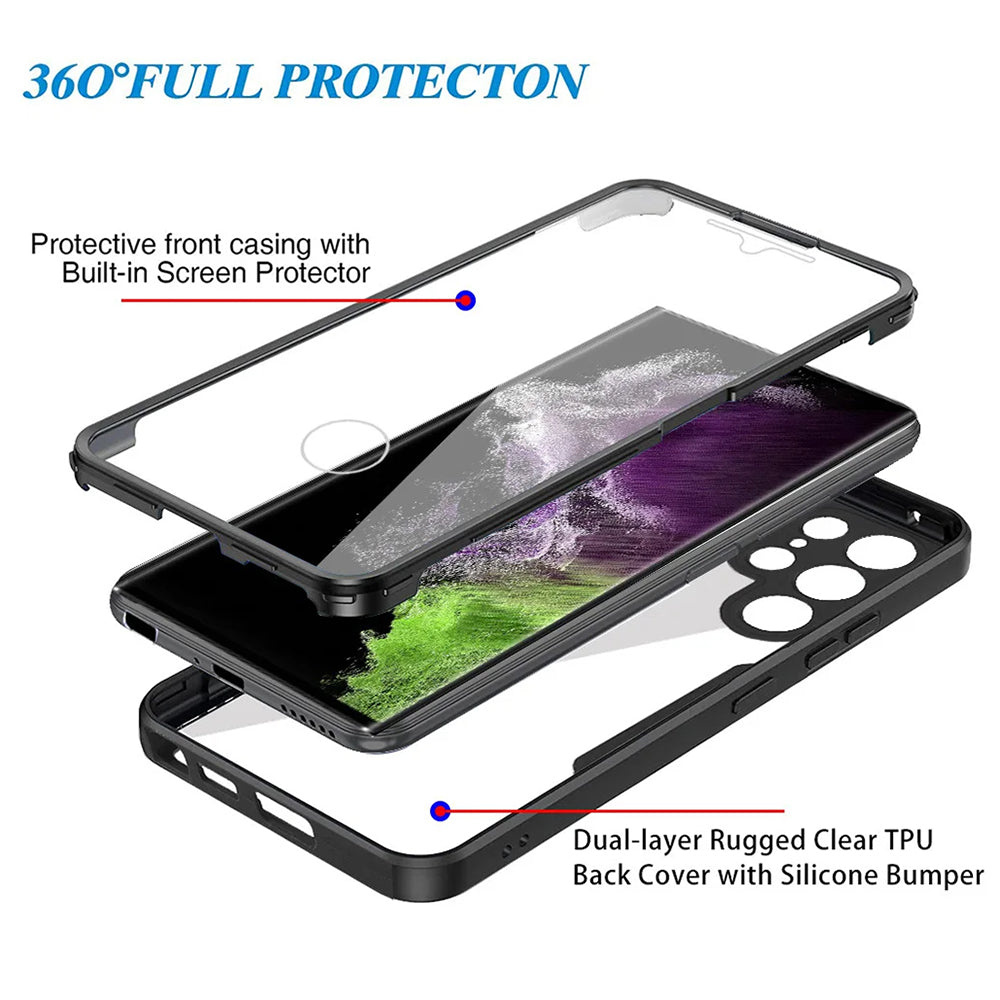 Калъф за Samsung Galaxy S24 Ultra S928, Techsuit, ColorVerse 360, Черен