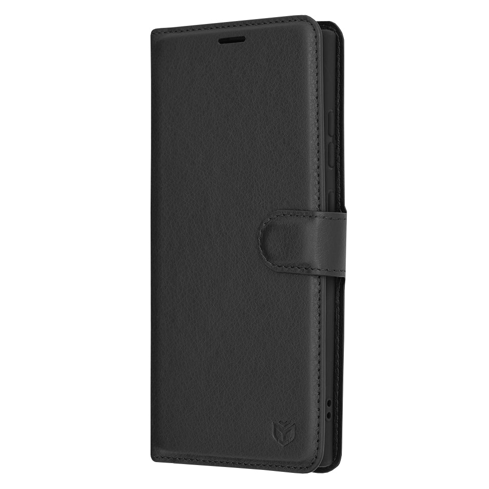 Калъф за Samsung Galaxy S24 Ultra S928, Techsuit, кожен портфейл, черен