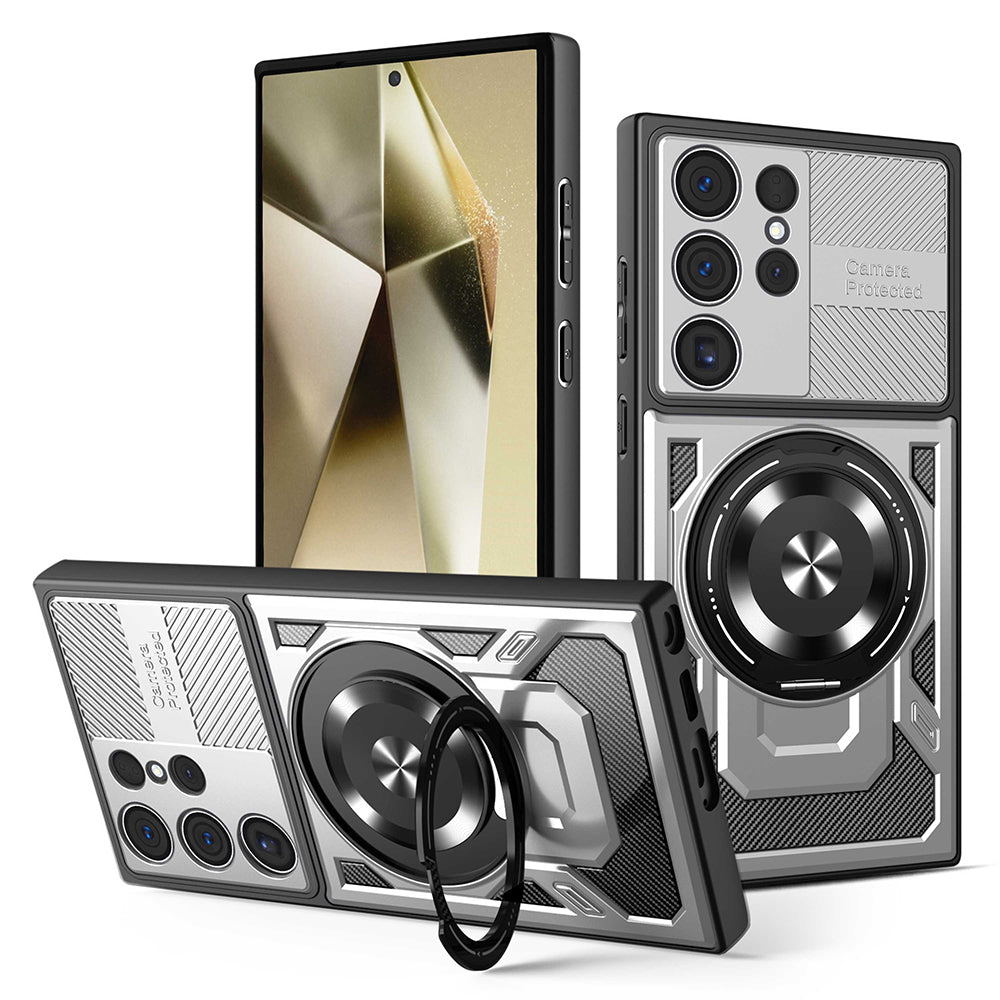 Калъф за Samsung Galaxy S24 Ultra S928, Techsuit, RuggedCam, Сив