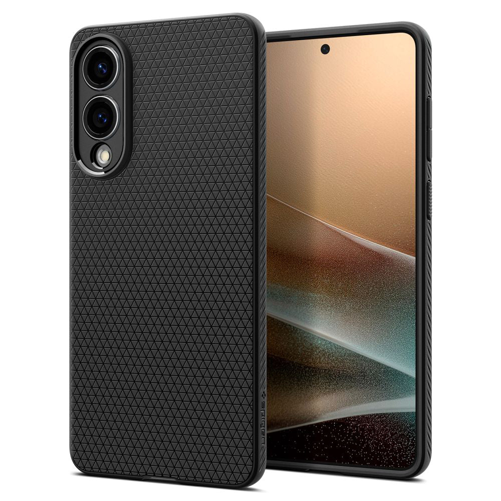 Калъф за Samsung Galaxy S25 Edge S937, Spigen, Liquid Air, Мат Черен ACS09420