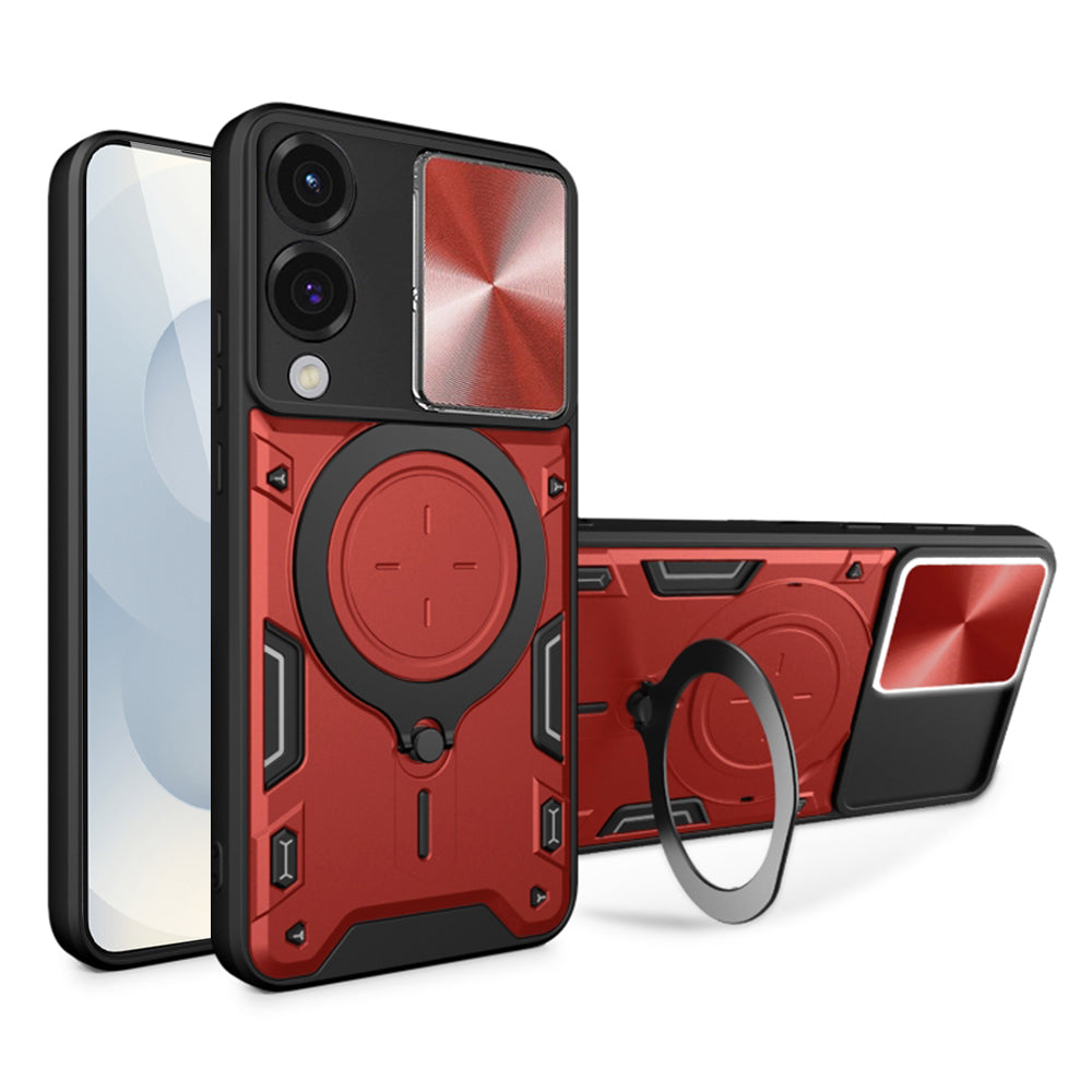 Калъф за Samsung Galaxy S25 Edge S937, Techsuit, CamGuard Pro, Червен