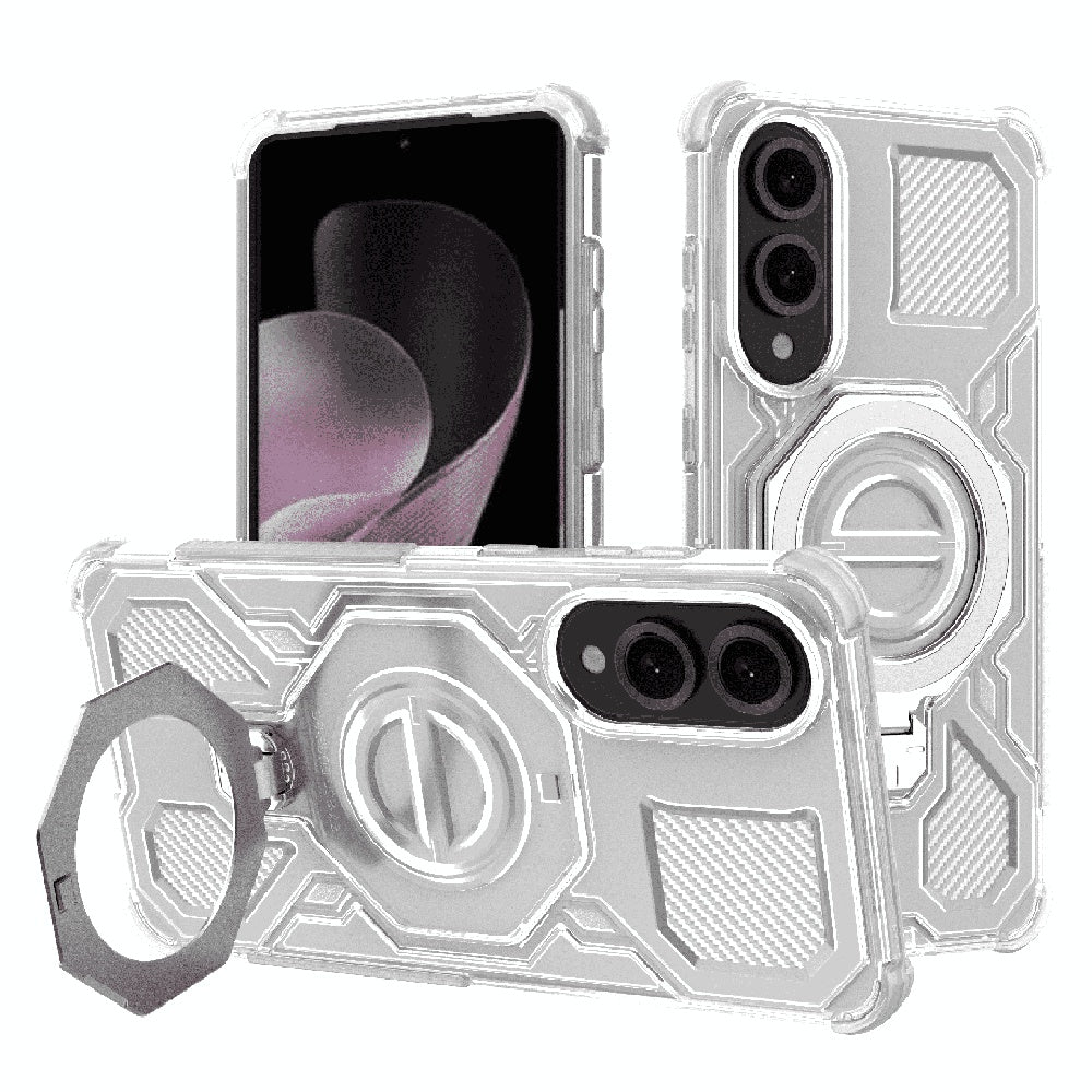 Калъф за Samsung Galaxy S25 Edge S937, Techsuit, Carbon Shield Pro, Бял