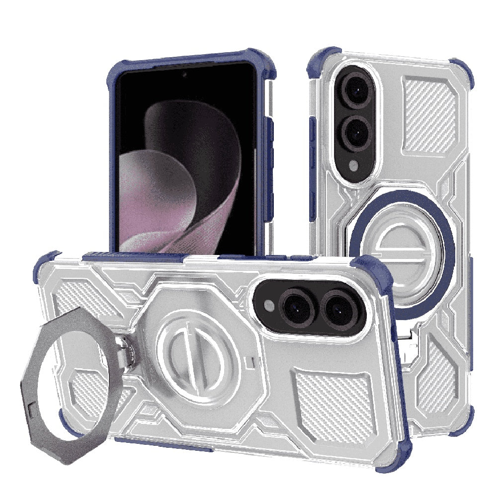 Калъф за Samsung Galaxy S25 Edge S937, Techsuit, Carbon Shield Pro, Син