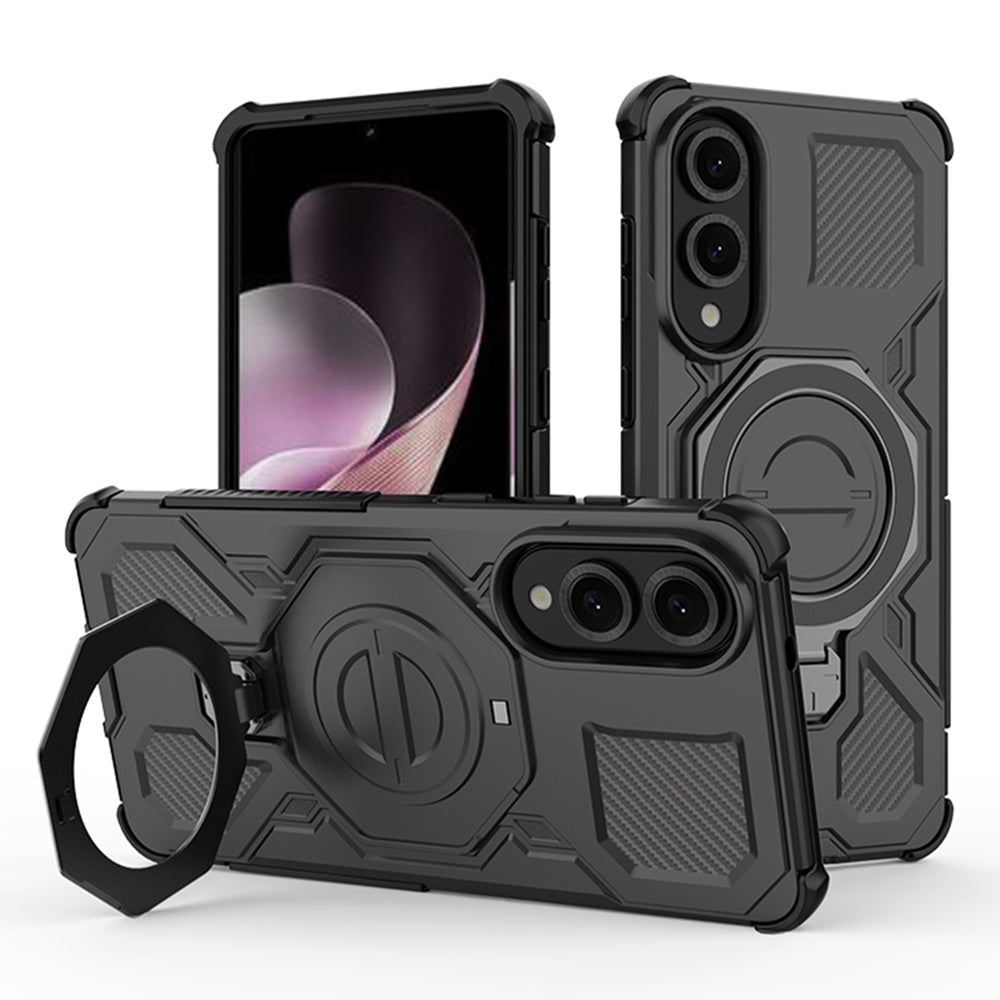 Калъф за Samsung Galaxy S25 Edge S937, Techsuit, Carbon Shield Pro, Черен