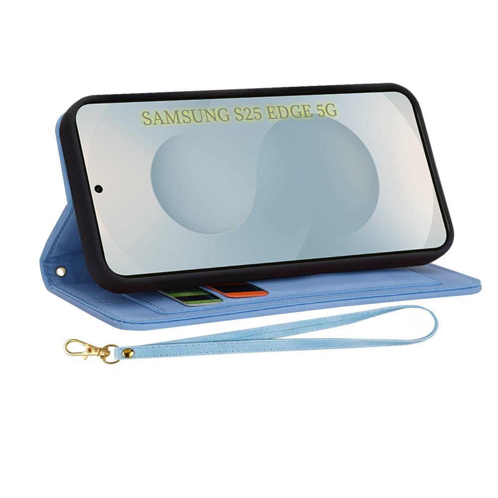 Калъф за Samsung Galaxy S25 Edge S937, Techsuit, FlipCraft, Син