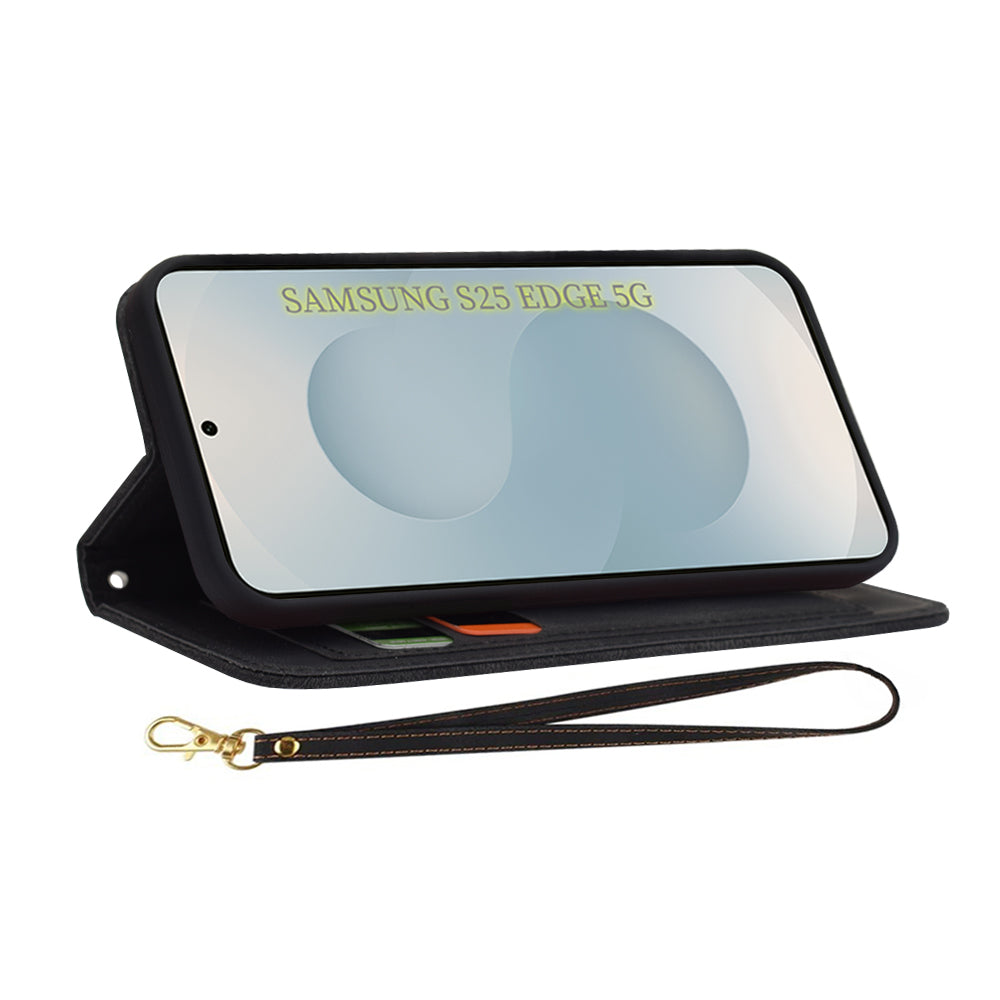Калъф за Samsung Galaxy S25 Edge S937, Techsuit, FlipCraft, Черен