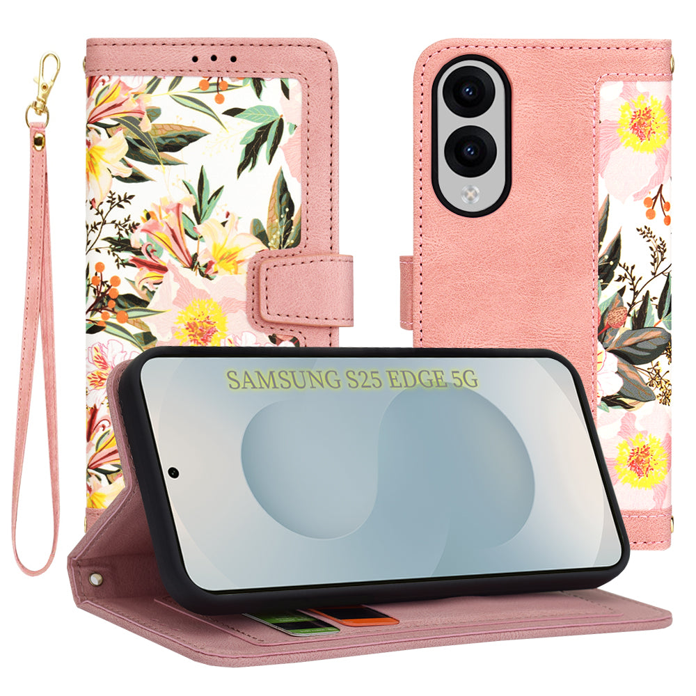 Калъф за Samsung Galaxy S25 Edge S937, Techsuit, FlipCraft, Розов