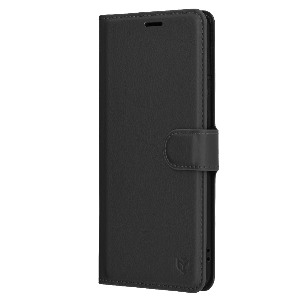 Калъф за Samsung Galaxy S25 Edge S937, Techsuit, кожен портфейл, черен