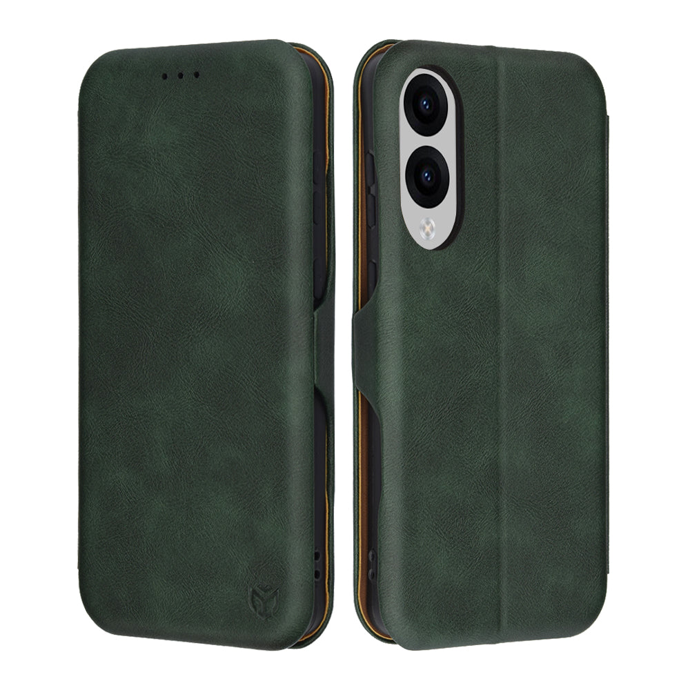 Калъф за Samsung Galaxy S25 Edge S937, Techsuit, Safe Wallet Plus, Зелен