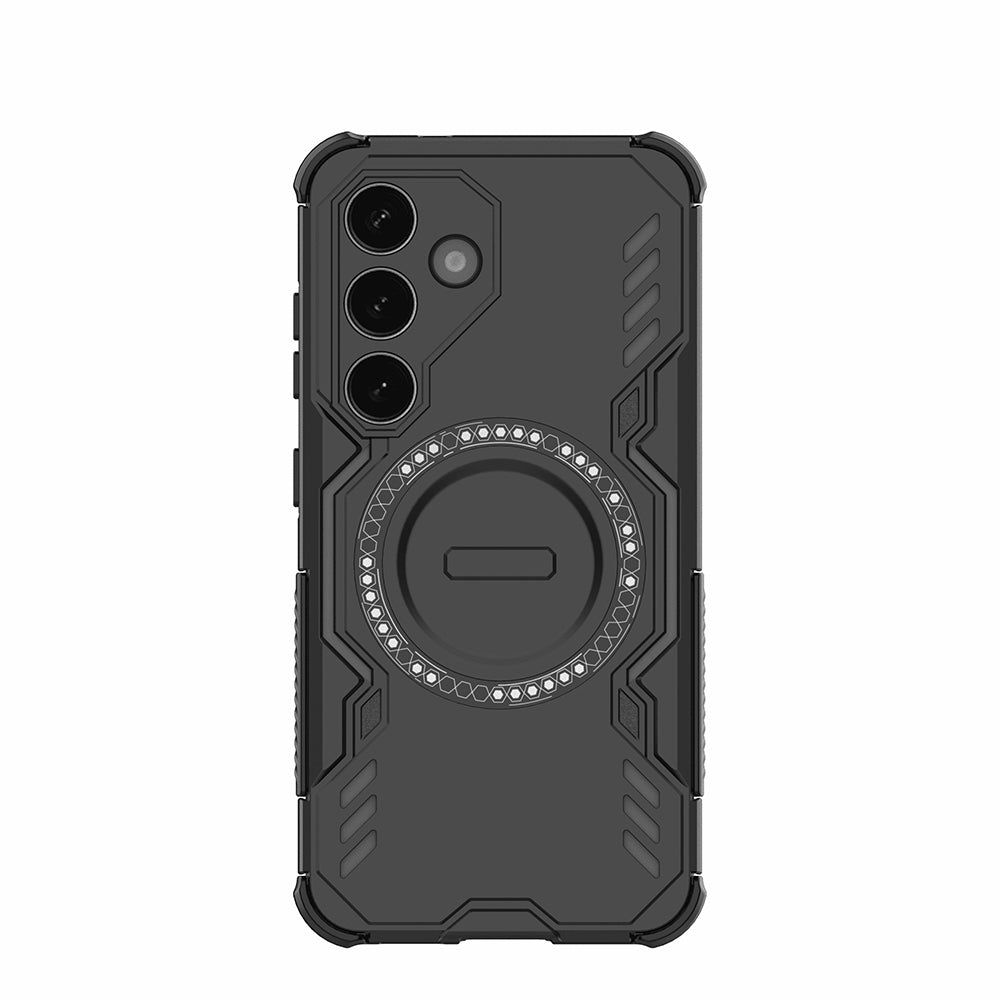 MagSafe калъф за Samsung Galaxy S25 FE, Techsuit, ArmorMag, Черен