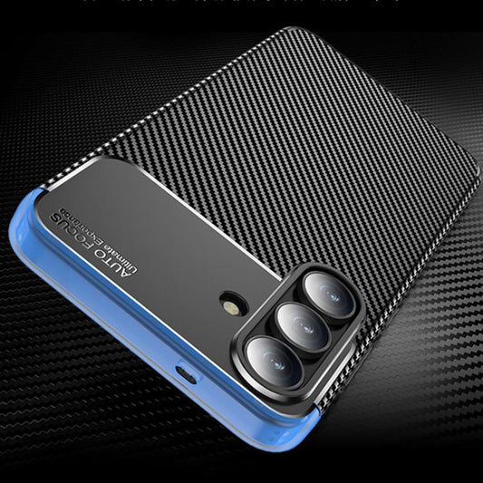 Калъф за Samsung Galaxy S25 FE, Techsuit, CarbonFiber, Черен