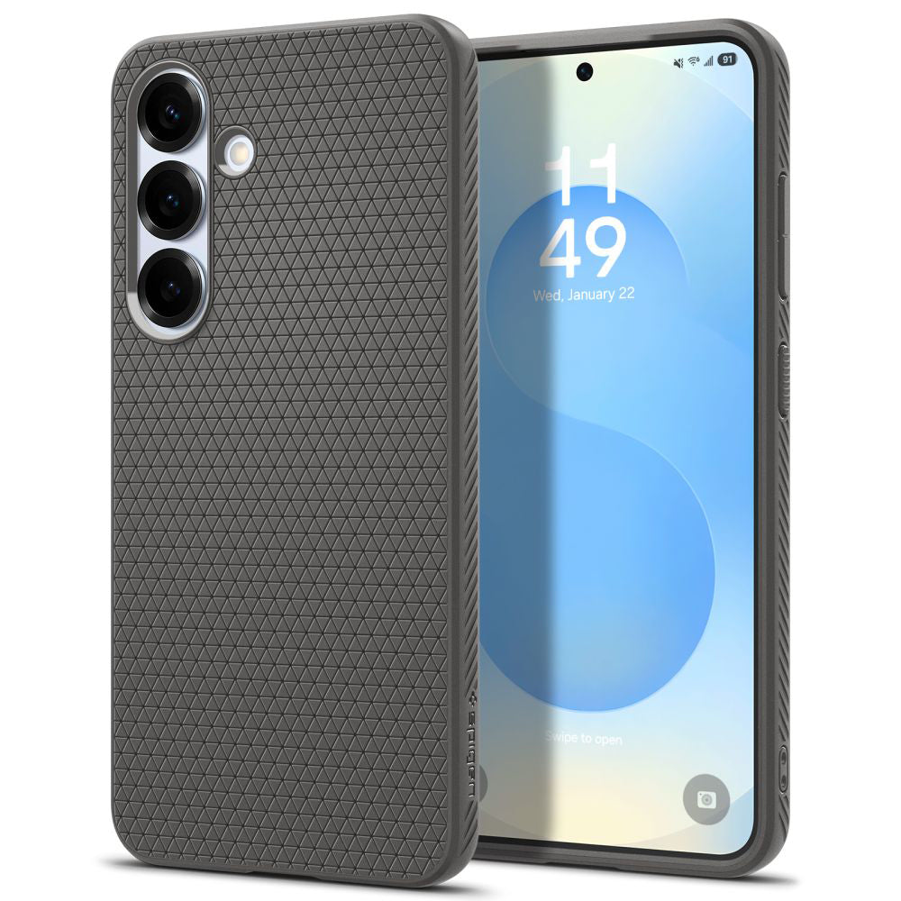 Калъф за Samsung Galaxy S25+ S936, Spigen, Liquid Air, Сив ACS08980