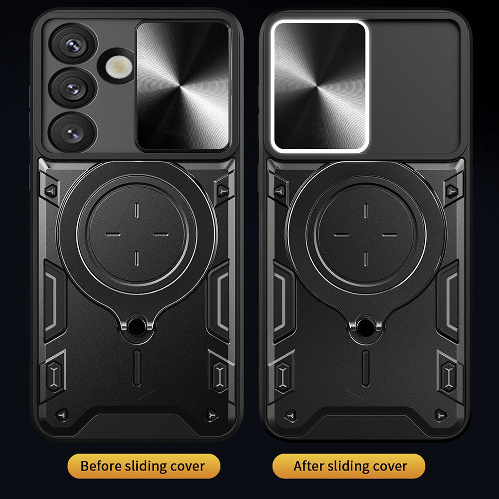 Калъф за Samsung Galaxy S25+ S936, Techsuit, CamGuard Pro, Розово злато