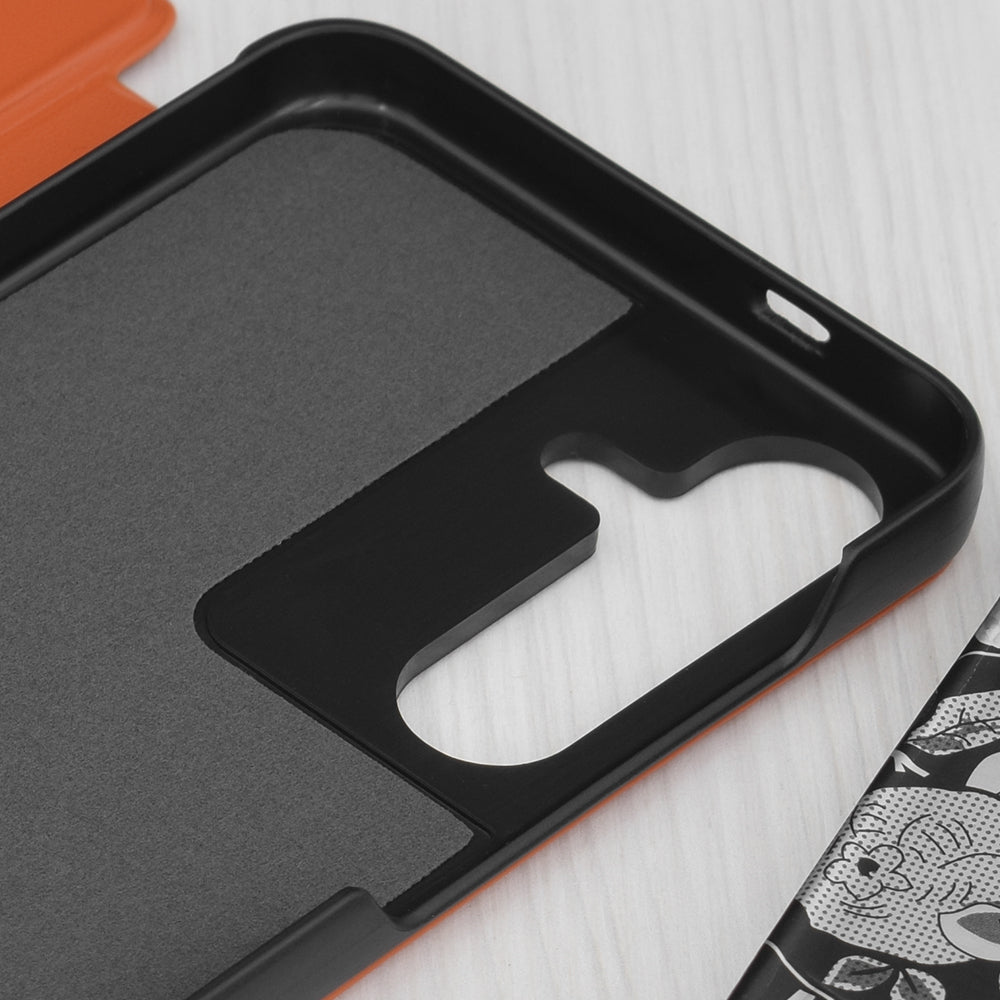 Калъф за Samsung Galaxy S25+ S936, Techsuit, eFold, Оранжев
