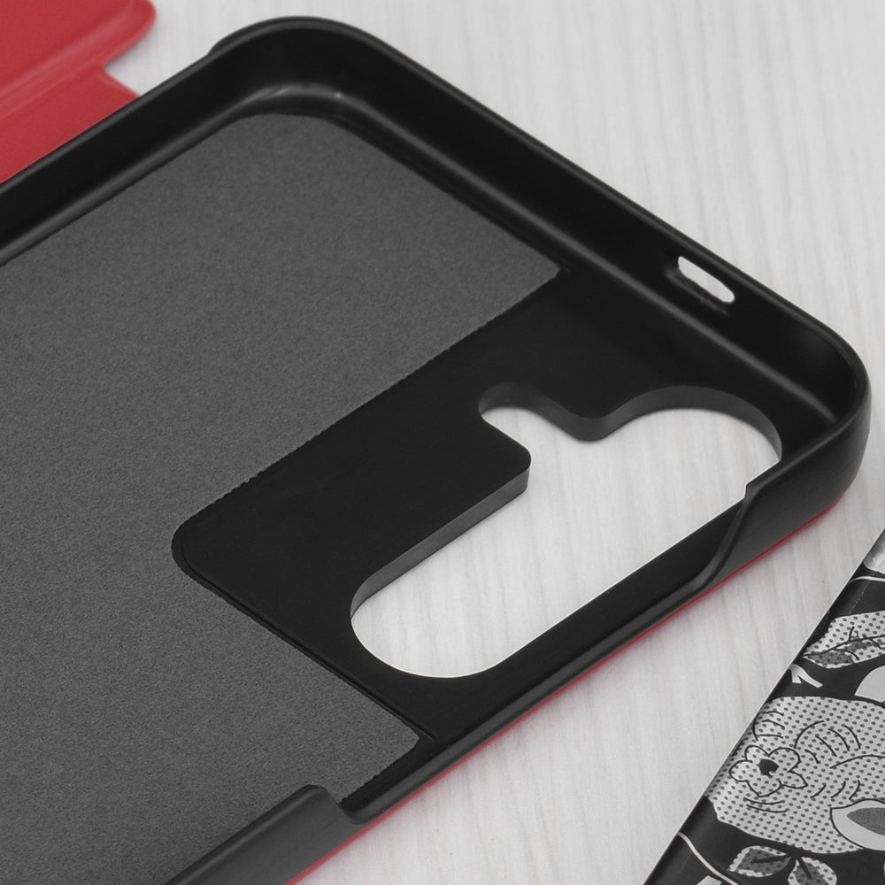 Калъф за Samsung Galaxy S25+ S936, Techsuit, eFold, Червен
