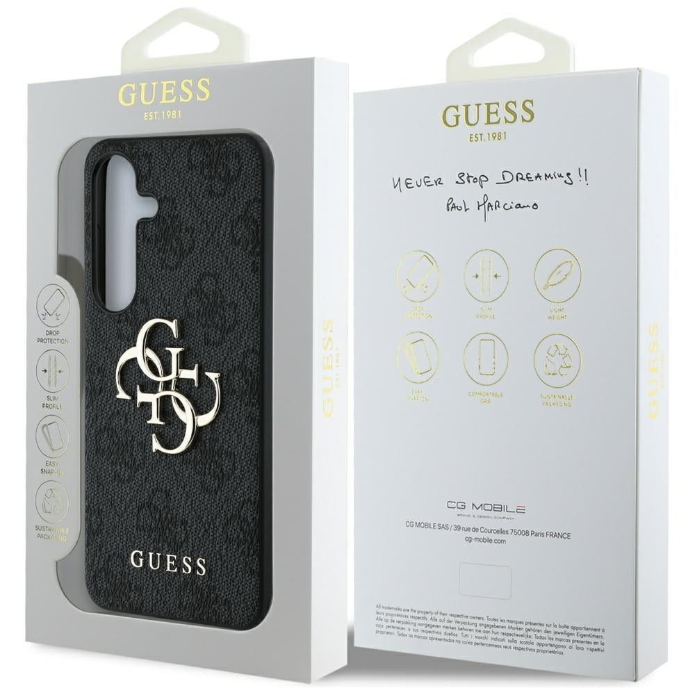 Калъф за Samsung Galaxy S25 S931, Guess, 4G Big Logo, Черен