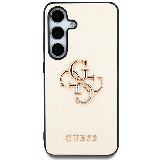 Калъф за Samsung Galaxy S25 S931, Guess, 4G Grained Big and Classic Logo, Бежов