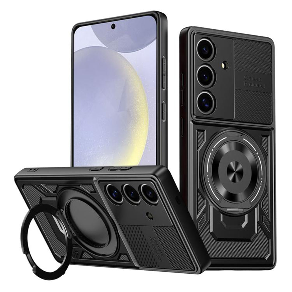 Калъф за Samsung Galaxy S25 S931 / S24 S921, Techsuit, RuggedCam, Черен