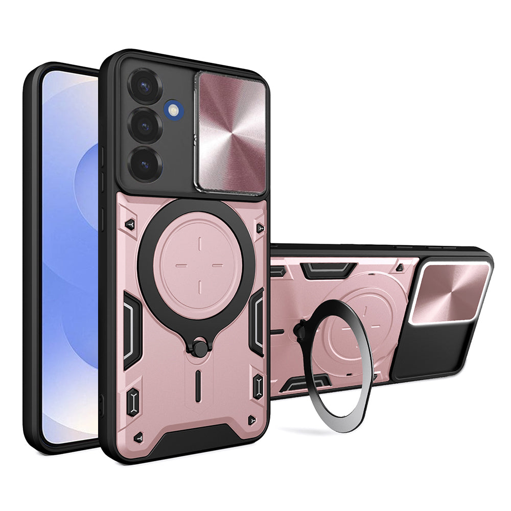 Калъф за Samsung Galaxy S25 S931, Techsuit, CamGuard Pro, Розово злато