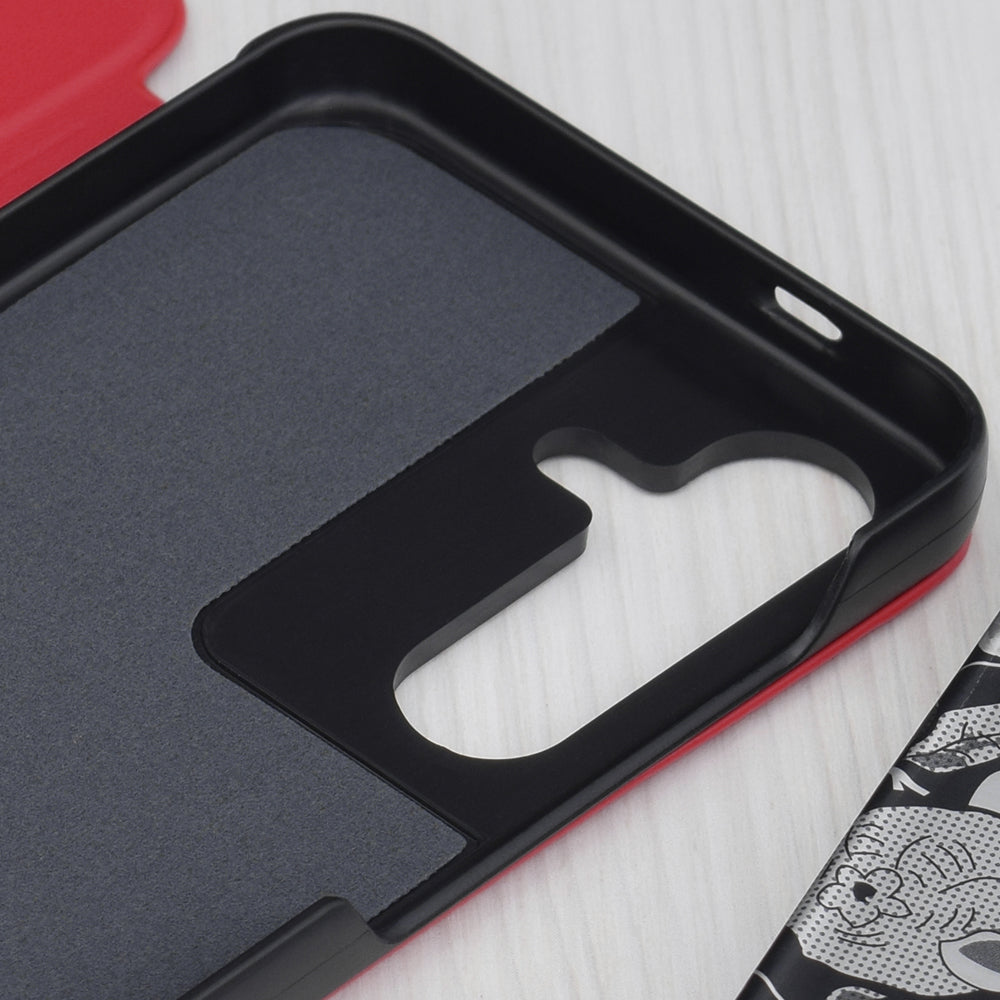 Калъф за Samsung Galaxy S25 S931, Techsuit, eFold, Червен
