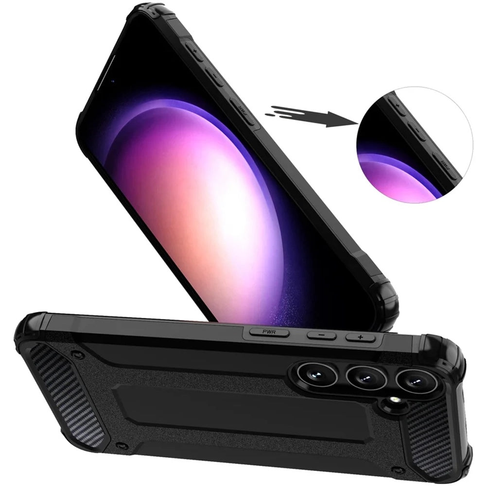 Калъф за Samsung Galaxy S25 S931, Techsuit, Hybrid Armor, Черен