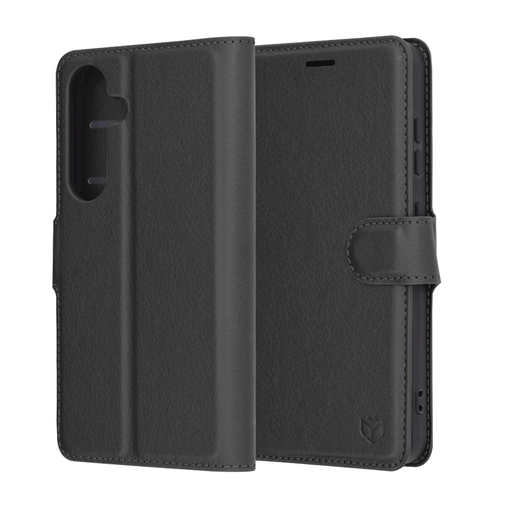 Калъф за Samsung Galaxy S25 S931, Techsuit, Leather Folio, Черен