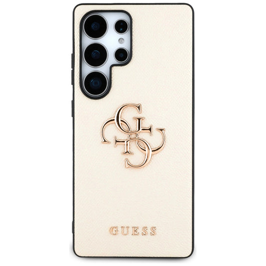 Калъф за Samsung Galaxy S25 Ultra S938, Guess, 4G Grained Big and Classic Logo, Бежов