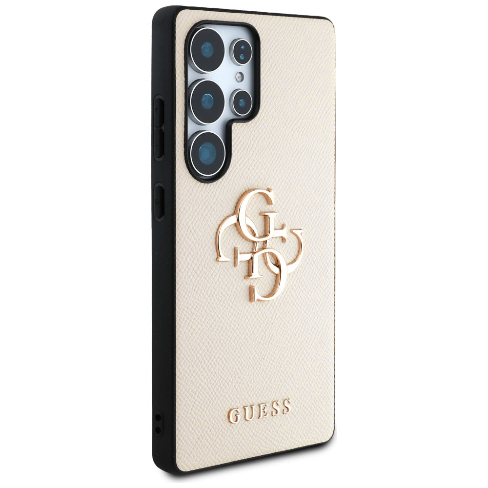 Калъф за Samsung Galaxy S25 Ultra S938, Guess, 4G Grained Big and Classic Logo, Бежов