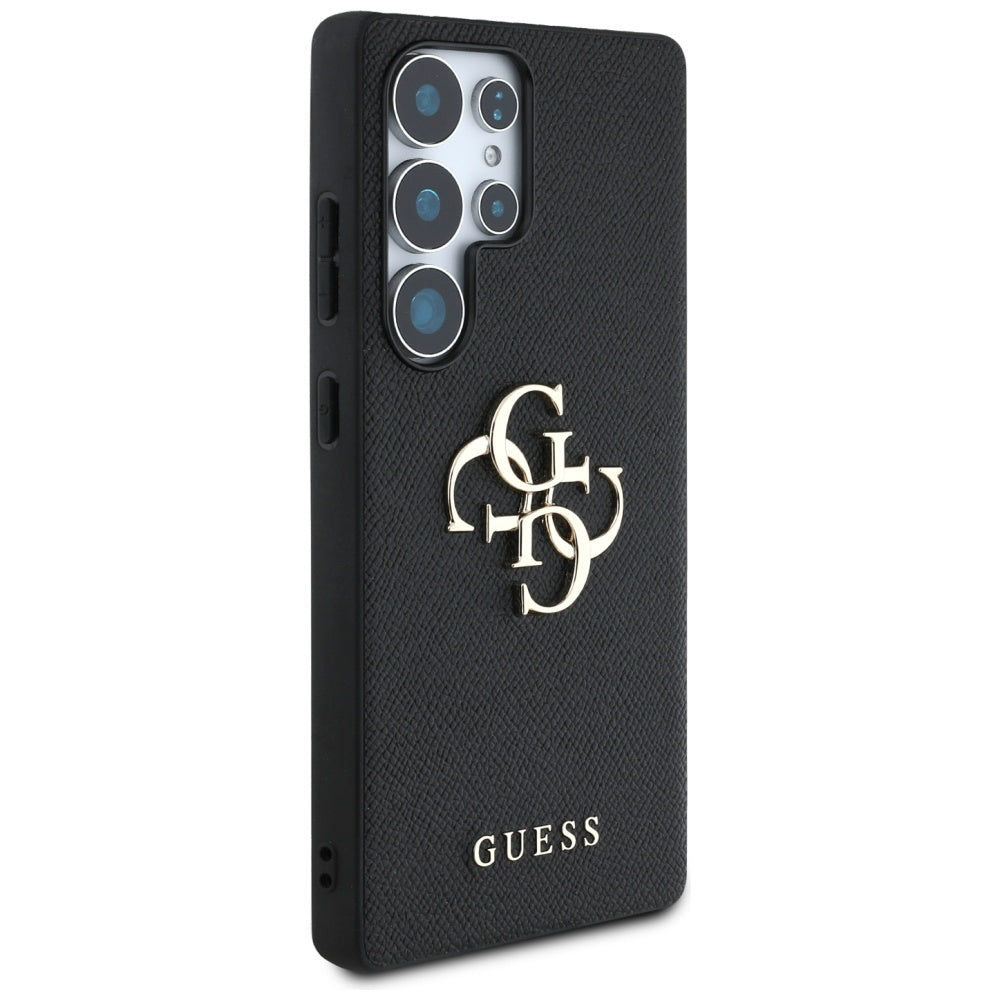 Калъф за Samsung Galaxy S25 Ultra S938, Guess, 4G Grained Big and Classic Logo, Черен
