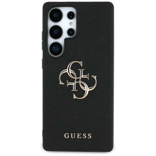 Калъф за Samsung Galaxy S25 Ultra S938, Guess, 4G Grained Big and Classic Logo, Черен