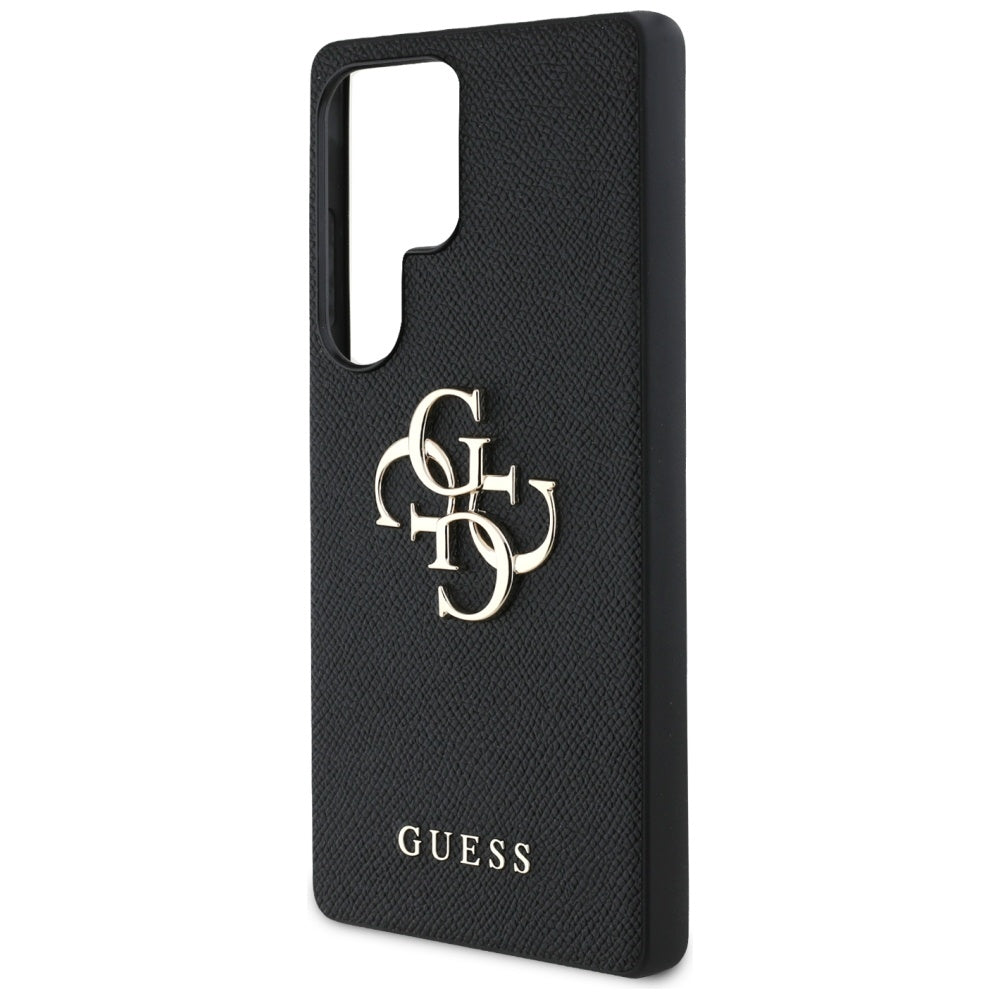 Калъф за Samsung Galaxy S25 Ultra S938, Guess, 4G Grained Big and Classic Logo, Черен