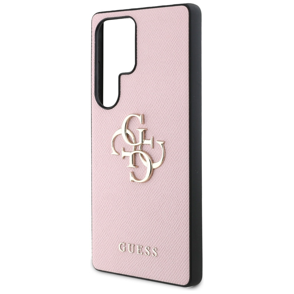 Калъф за Samsung Galaxy S25 Ultra S938, Guess, 4G Grained Big and Classic Logo, Розов