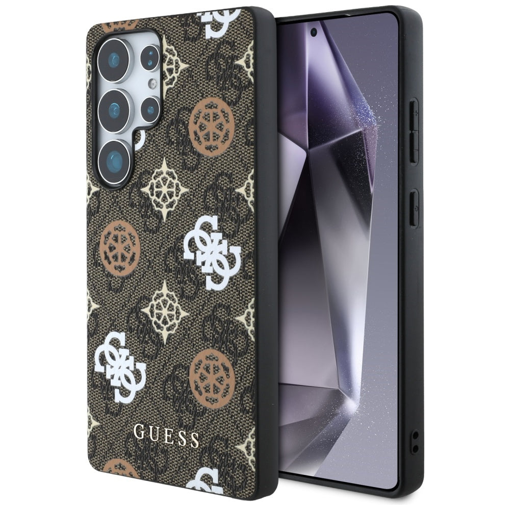 Калъф за Samsung Galaxy S25 Ultra S938, Guess, 4G Peony, Кафяв