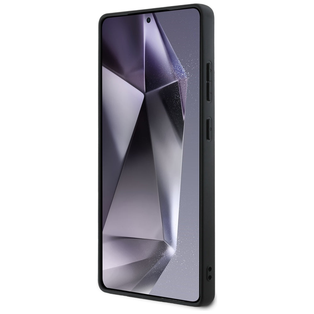 Калъф за Samsung Galaxy S25 Ultra S938, Guess, Grained Hot Stamp 4G Triangle, Черен