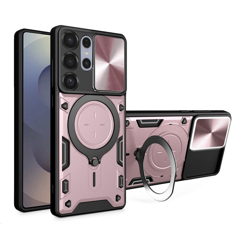 Калъф за Samsung Galaxy S25 Ultra S938, Techsuit, CamGuard Pro, Розово злато